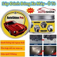 Sáp Chuyên Đánh Bóng Ô Tô, Xe Máy AUTOSHINE PRO 300g Phủ Ceramic Wax Làm Đẹp Bóng Xe - Đánh Sạch Vết Xước Tặng Mút Khăn