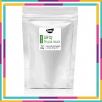 Sáp cọ palm wax cao cấp dùng làm nến thơm, tealight, tặng mẫu thử tinh dầu Kobi - Túi 100g