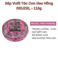 Sáp con heo hồng  Reuzel Pink Pomade , giữ nếp siêu cứng - 113g