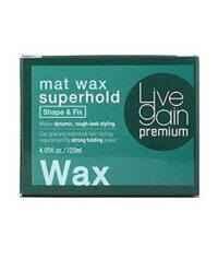 Sáp cứng Livegain Mat Wax Super Hold – 120g vuốt tóc tạo kiểu cứng cho nam nữ, mạnh mẽ giữ nếp hiệu quả, quyến rũ