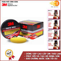 Sáp đánh bóng sơn xe ô tô cao cấp (Paste Wax) 3M 150g PN39526LT - Tặng kèm mút đánh bóng, làm bóng sơn xe, hiệu quả lâu dài