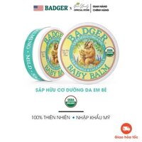 Sáp Dầu Dưỡng Da Em Bé Thành Phần Hữu Cơ USDA Organic BADGER Baby Balm Dưỡng Ẩm An Toàn Cho Bé 6 Thg