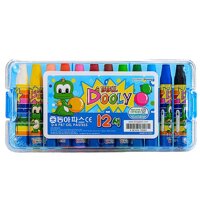 Sáp Dầu Hộp Nhựa Dooly 12 Màu D.A P&T