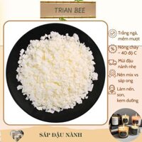 Sáp đậu nành 1kg - sáp thực vật an toàn từ dầu đậu nành, trắng, không mùi