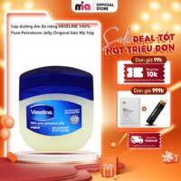 Sáp dưỡng ẩm đa năng VASELINE 100% Pure Petroleum Jelly Original bản Mỹ 50g