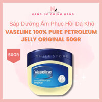 Sáp dưỡng ẩm phục hồi da khô Vaseline 100% Pure Petroleum Jelly Original 50g