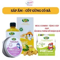 SÁP GIỮ ẤM - NƯỚC TẮM GỪNG Pozo cho bé mùa đông chống cảm cúm, nhiễm lạnh, giữ ấm - Hàng chính hãng