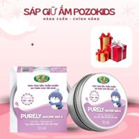 Sáp Giữ Ấm Pozo Kids Cho Bé Hỗ Trợ Tránh Cảm - Giảm Ho - Ngạt Mũi Do Lạnh,Bé Nằm Điều Hoà Lọ 12ml HÀNG CHUẨN