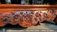 Sập gụ 1m8x2m2 chạm mẫu Sen Cò gia đình thủy tộc hàng đẹp – anh Thắng (HCM)