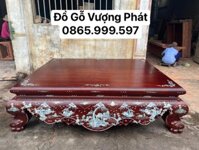 Sập Gụ Khảm trai Khảm ốc 1m8 x 2m2 VÍP hàng đặt chú Thái – Hải Dương