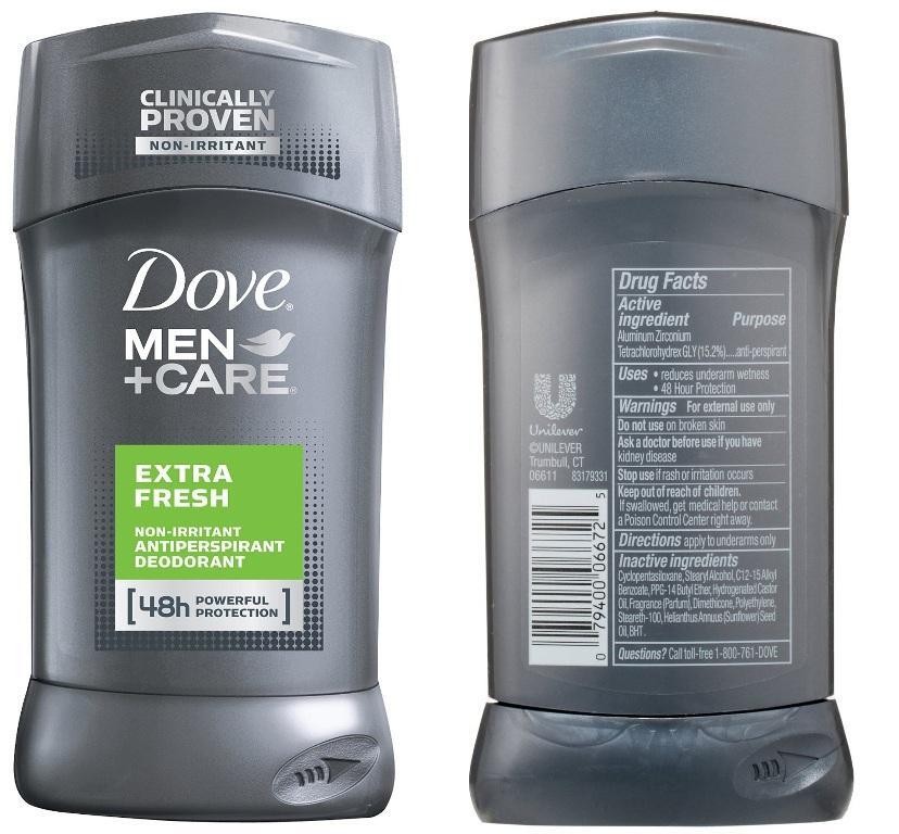 Sáp khử mùi Dove Men Care Extra Fresh - 76 g