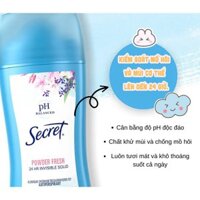 Sáp khử mùi Secret Invisible Solid 73g