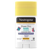 Sáp lăn chống nắng mặt + body cho trẻ em Neutrogena Sheer Zinc Oxide Kids Mineral Sunscreen Stick SPF50 42g (Mỹ)