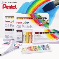 Sáp Màu Dầu Nhật Bản Pentel Oil Pastel PHN Bộ 1216253650 Màu  Màu Sắc Tươi Sáng  An Toàn Không Độc Hại - 12 màu-PHN-12