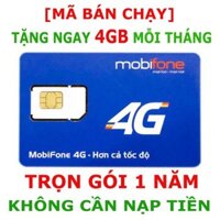 [SẬP SÀN] Sim 4G/3G MobiFone siêu tiết kiệm trọn gói cả năm với dung lượng 48GB