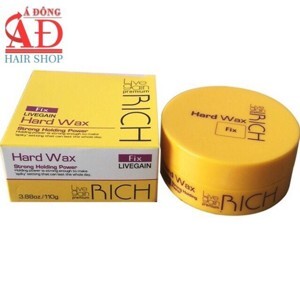 Sáp tạo kiểu tóc nam cứng Hard Wax Fix Livegain Rich - 110g