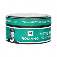 Sáp Tạo Kiểu Tóc ROMANO Matte Wax 8 Hours Style Lock Giữ Nếp Siêu Cứng                                       68g