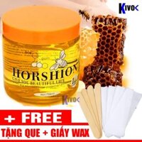 Sáp Tẩy Lông Horshion Mật Ong HỘP LỚN 750ml TẶNG Que Giấy (2 que wax lông + 10 Giấy Wax Lông) - Sáp tẩy lông chân tay - Keo Wat Lông - Kem Triệt Lông Nách - Tẩy Lông Vĩnh Viễn - Kem Tẩy Lông Vùng Kín Bikini Triệt Lông Chân Tay Tẩy Lông Nách