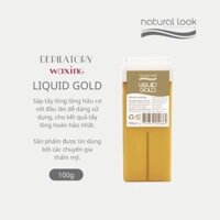 Sáp tẩy lông hữu cơ cho kết quả tẩy lông hoàn hảo - Natural Look Depilatory Range Liquid Gold Wax - Vàng - 100gr