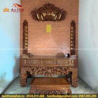 Sập thờ gỗ gõ đỏ mẫu ngũ phúc ST420
