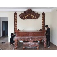 sập thờ gỗ mít 197cm giá xưởng chân 18cm giá xưởng kích thước : 197x117x97cm chân 18cm giá xưởng sản xuất