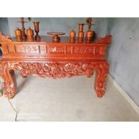 sập thờ gỗ mít chân 18 dài 197