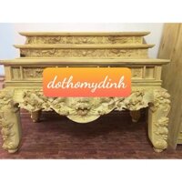 sập thờ gỗ mít Chất liệu gỗ: Nên chọn sập thờ làm từ gỗ mít lõi để đảm bảo độ bền và tránh mối mọt.
