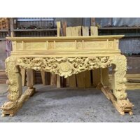 sập thờ gỗ mít ta giá xưởng sản xuất chân 22cm kích thước: 197x117x97cm chất liệu mít ta giá xưởng