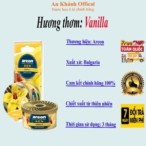 Sáp thơm ô tô Areon Ken Vanilla