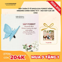 Sáp thơm ô tô Forest ( xe hơi ) Eva hãng Mr & Mrs sản xuất tại Ý - Mùi Cucumber ( màu Blue)