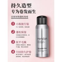 Sáp tóc bọt Ruiden, chai nhỏ thân thiện với máy bay, gel tạo kiểu tóc đàn hồi cho phụ nữ, mousse bọt dưỡng ẩm và tạo độ phồng, xịt tóc để tạo kiểu