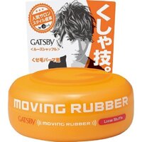 Sáp tóc Gatsby Moving Rubber Loose Shuffle 80gr - Sáp vuốt tóc Gatsby màu cam Mã 45131653 - NHAT NOI DIA 124