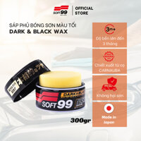 Sáp Vệ Sinh, Phủ Bóng Sơn Xe Màu Tối Dark &amp; Black Wax W-2 SOFT99