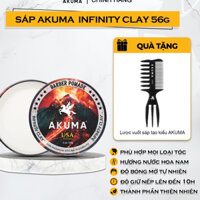 Sáp vuốt  tóc AKUMA INFINITY CLAY 56g chính hãng, sáp vuốt tóc nam, giữ nếp, tạo kiểu tóc lên đến 10h, hươg nước hoa nam