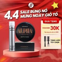 Sáp vuốt tóc Alpha và Gôm Butterfly Shadow 320ml - Giữ nếp cả ngày - Tặng Lược bán nguyệt