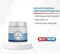 Sáp vuốt tóc cao cấp tạo kiểu linh hoạt giữ nếp cứng tốt không bóng cho nam nữ BRITISH M Urban Matte Clay 20g và 100g - 20g