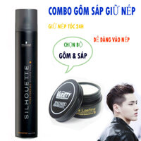 Sáp Vuốt Tóc Cho Nam,COMBO Sáp -Gôm Xịt Tóc ,Tạo Nếp Tốt, Giữ Nếp Lâu, Hương Thơm Dịu Cho Bạn Mái Tóc Đẹp