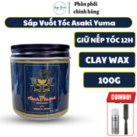 Sáp vuốt tóc Clay Wax Asaki Yuma Japan , Siêu giữ nếp tóc , hương thơm nam tính - 100g.
