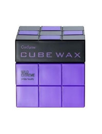 Sáp vuốt tóc Cube Wax Wild Extreme – 80g, màu tím, tạo kiểu siêu cứng, dành cho cả nam và nữ