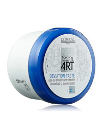 Sáp vuốt tóc Loreal Tecni Art Deviation Paste – 100ml độ cứng vừa, tạo kiểu bóng mờ cho tóc