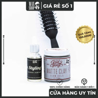 Sáp Vuốt Tóc Matte Clay - The Red House ⚡[Chính Hãng]⚡ Siêu Giữ Nếp tới 24 Tiếng, Tặng Kèm Pre-Styling Oil và Lược