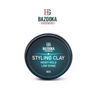 Sáp vuốt tóc nam Bazooka Grooming - Styling Clay 80g, Giữ nếp lâu, Kiểm soát dầu tốt