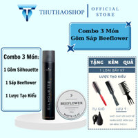 Sáp vuốt tóc nam cao cấp BEEFLOWER keo vuốt tóc nam giữ nếp tạo kiểu có tặng kèm lược tạo kiểu