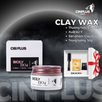 Sáp vuốt tóc nam Cin Plus Clay Wax Sicily 1504 30g chính hãng, giữ nếp tóc tốt, nhẹ dễ chịu- CINPLUS