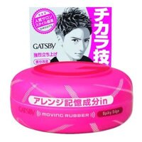 Sáp vuốt tóc nam Gatsby Moving Rubber 80g màu hồng