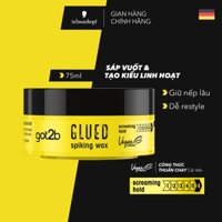 Sáp vuốt tóc và tạo kiểu Got2b Glued Spiking Wax 75ml -  Giữ nếp cao, không gây khô cứng cho tóc
