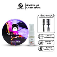 Sáp vuốt tóc Volcanic Clay tặng Hyper Texture 15ml tạo phồng - Giữ lên tới nếp 12h| Hút dầu