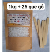 SÁP WAX LÔNG CAO CẤP 1KG + 25 que gỗ