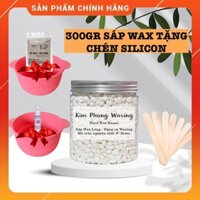 SÁP WAX LÔNG NÁCH TAY CHÂN VÙNG KÍN RÂU RIA 300GR KÈM CHÉN SILICON