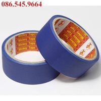 [SẮPHẾT]6 cuộn băng dính simili dán gáy xanh 5cm